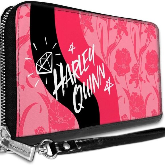 Women's PU Zip Around Wallet Rectangle-Birds of Prey, 7.5"x4.5" - Picture 1 of 5